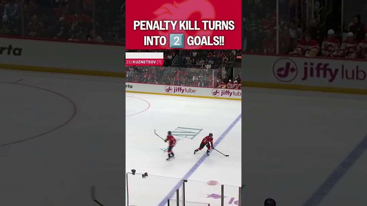 Did the Flames Know They Were Shorthanded?! 😳🔥