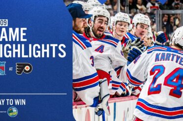 GAME HIGHLIGHTS | 2025-26: New York Rangers vs Philadelphia Flyers (3/9/26)