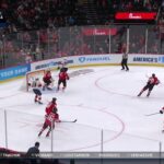 Simon Nemec scores a goal against the Florida Panthers