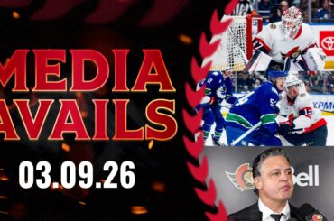 James Reimer, Shane Pinto, Travis Green Postgame Media vs VAN