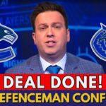 CONFIRMED NOW! STAR DEFENCEMAN HEADING TO VANCOUVER! A SUPER TRADE HAPPENING IN NHL! CANUCKS NEWS