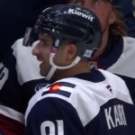 Nazem Kadri Sets Up Nathan MacKinnon's Top-Corner Snipe With Sweet Feed