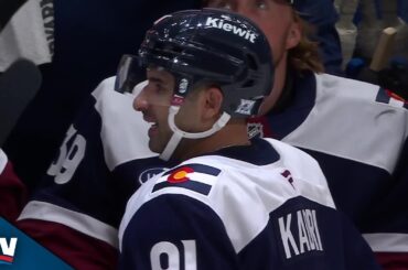 Nazem Kadri Sets Up Nathan MacKinnon's Top-Corner Snipe With Sweet Feed