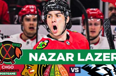 BLACKHAWKS POSTGAME: Frank Nazar Scores OT WINNER to Lift Chicago Over Utah | CHGO Blackhawks