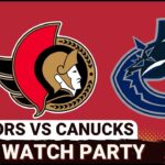 LIVE: Ottawa Senators vs Vancouver Canucks - NHL Watch Party - March 9, 2026