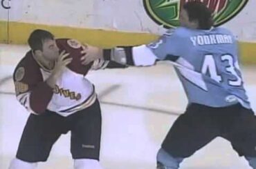 Hockeyfighters.cz  Mike Hoffman v Nolan Yonkman.wmv