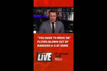 Brian Boucher says the middle of the ice was 'wide open' in Flyers' 6-2 loss to Rangers