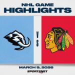 NHL Highlights | Mammoth vs. Blackhawks - March 9, 2026