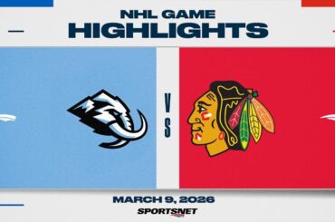 NHL Highlights | Mammoth vs. Blackhawks - March 9, 2026