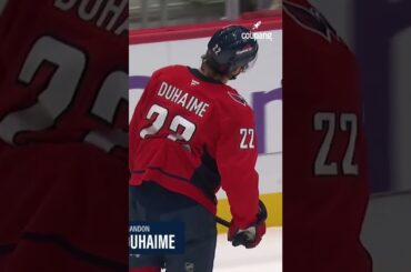 Brandon Duhaime energized the Capitals to a victory 🔋 🔥 #capitals #nhl #shorts