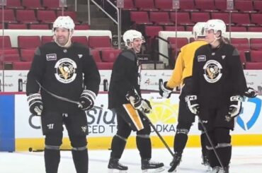 Sidney Crosby, Evgeni Malkin join Penguins’ morning skate