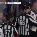 Brayden Point needed help getting off the ice after Cam York fell on his leg in front of the net 🤕