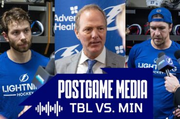 Postgame Media vs MIN | Cooper, Bjorkstrand, McDonagh