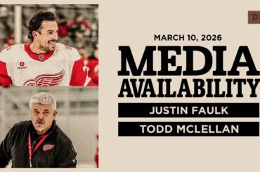 Justin Faulk, Todd McLellan Morning Skate Media | March 10, 2026