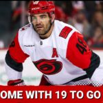 Nic Deslauriers Practices with the Carolina Hurricanes & Preview Game 64 vs Penguins