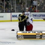 Jared Boll vs Milan Lucic Jan 21, 2010