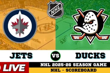 🔴LIVE : Anaheim Ducks Vs Winnipeg Jets | NHL 2026 | NHL Live SCOREBOARD