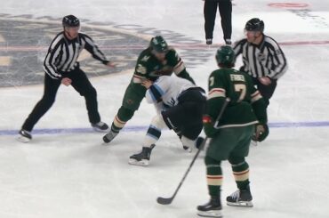 Ryan Hartman Drops 🥊 Gloves 🥊 With MacKenzie Weegar