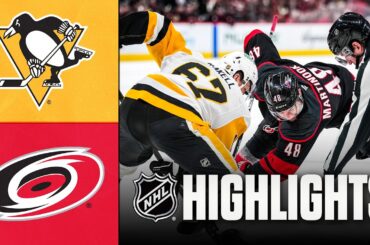 Penguins vs. Hurricanes | NHL Highlights | March 10, 2026