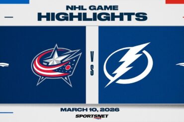 NHL Highlights | Blue Jackets vs. Lightning - March 10, 2026