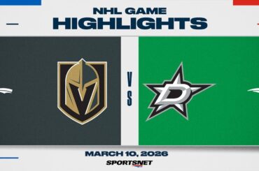 NHL Highlights | Golden Knights vs. Stars - March 10, 2026