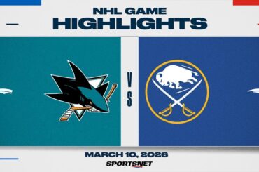 NHL Highlights | Sharks vs. Sabres - March 10, 2026