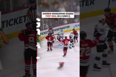 Andrew Mangiapane Gets his FIRST GOAL as a Chicago Blackhawk👏👏