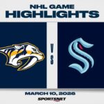 NHL Highlights | Predators vs. Kraken - March 10, 2026