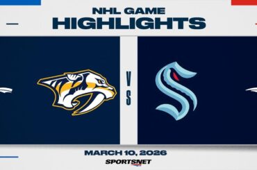 NHL Highlights | Predators vs. Kraken - March 10, 2026