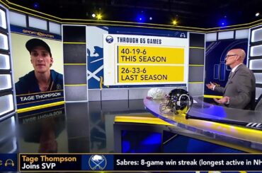 Tage Thompson on winning gold with Team USA & the Sabres' 8-game win streak | SC with SVP