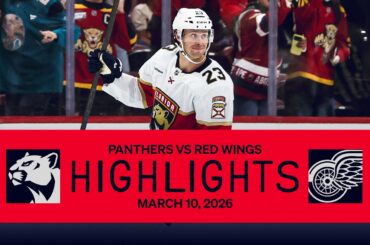 LATE CRAZY COMEBACK! | Panthers vs Red Wings Highlights | 3.10.26