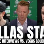 Jake Oettinger, Jamie Benn, Colin Blackwell & Glen Gultuzan Recap Dallas Stars Win vs. Vegas
