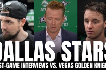 Jake Oettinger, Jamie Benn, Colin Blackwell & Glen Gultuzan Recap Dallas Stars Win vs. Vegas