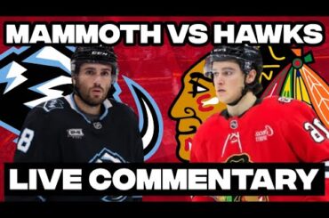 Chicago Blackhawks Vs Utah Mammoth LIVE COMMENTARY! | 2025-26 NHL Season
