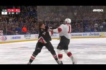 STEFAN NOESEN vs. TAGE THOMPSON #NJDevils #Sabrehood