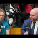 William Eklund After Sharks Wild Win Over Montreal