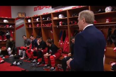 Победная раздевалка «Спартака» после 2-го матча с ХК «Северсталь». 1/8 финала КХЛ-24/25