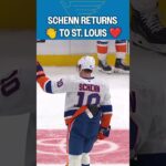 A Special Welcome Back for Schenn in St. Louis 👏