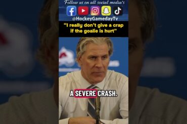 Colorado Avalanche head coach says there should be no penalty on MacKinnon #NHL #hockey #fyp #foryou