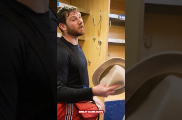 Shutout JQ32 with the Broadway Hat honors 🎩 #jonathanquick #nyr #nhl #hockey #broadwayhat