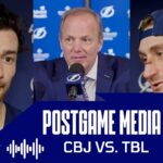 Postgame Media vs CBJ | Cooper, Moser, Cirelli