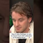 Stars G Jake Oettinger on why he missed Team USA celebration at The White House 🏒🇺🇸 #hockey #usa