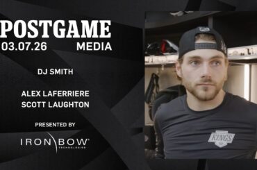 MEDIA: Alex Laferriere, Scott Laughton, and DJ Smith | 03.07.26 v MTL
