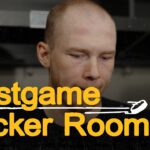 Morgan Geekie and Charlie McAvoy speak to the media following the Bruins 6-3 loss in Nashville.