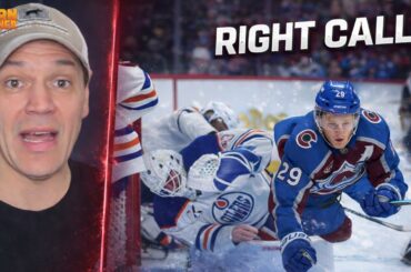 Nathan MacKinnon TOSSED vs Oilers — Did The Refs Blow It?? w/TSN's Noodles | FN Barn Burner