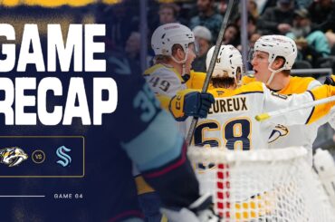 Preds Win Game Highlights vs. Seattle Kraken: March 10th