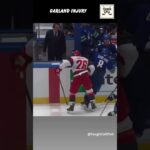 Connor Garland was injured on this unassuming hit by Sean Walker.