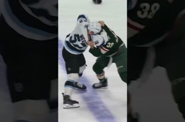 UTA Mackenzie Weegar v Ryan Hartman MIN • 2026 MAR 10 #NHL #tusksup #mnwild