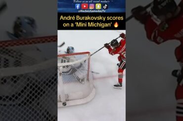 Chicago #Blackhawks Burakovsky scores with ‘Mini Michigan’ #NHL #hockey #fyp #foryou