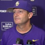 LSU Jay Johnson Game 1 WIN over Sacramento St. postgame